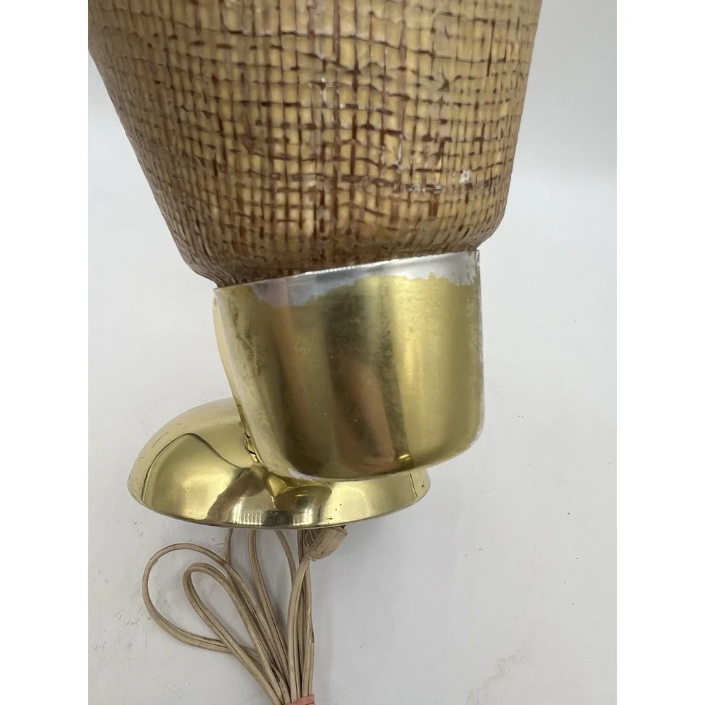 Vintage MCM 1960s Underwriter Laboratories Double Wall mount French Sconce Lamp